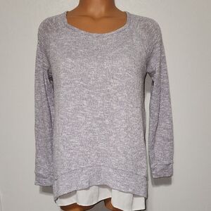 Design Lab Lord & Taylor Women's Purple Sweater Size Xtra Small
